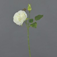 Artplants KüNstliche Blume Rose Cesca, Creme, 40Cm