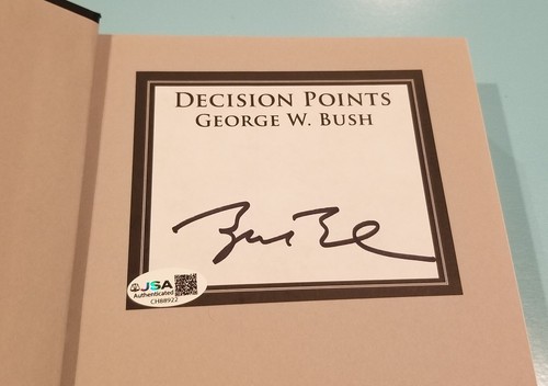 President George Bush Signed Autographed Book Decision Points 1st Edition JSA - Picture 2 of 5