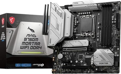 MSI MAG B760M Mortar WIFI DDR4 Mainboard Intel Sockel 1700 Intel B760 USB-C 3.2