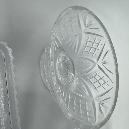 Dublin Crystal Creamer Sugar Small Serving Tray (10”) Shannon Godinger - Picture 3 of 6