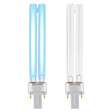 9W UV Light Bulb for Fish Tank, Outdoor Pond - Aquarium G23 Base UVC Clarifie...
