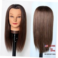 Mannequin Head with 100 Real Human Hair Cosmetology Mannequin Head to