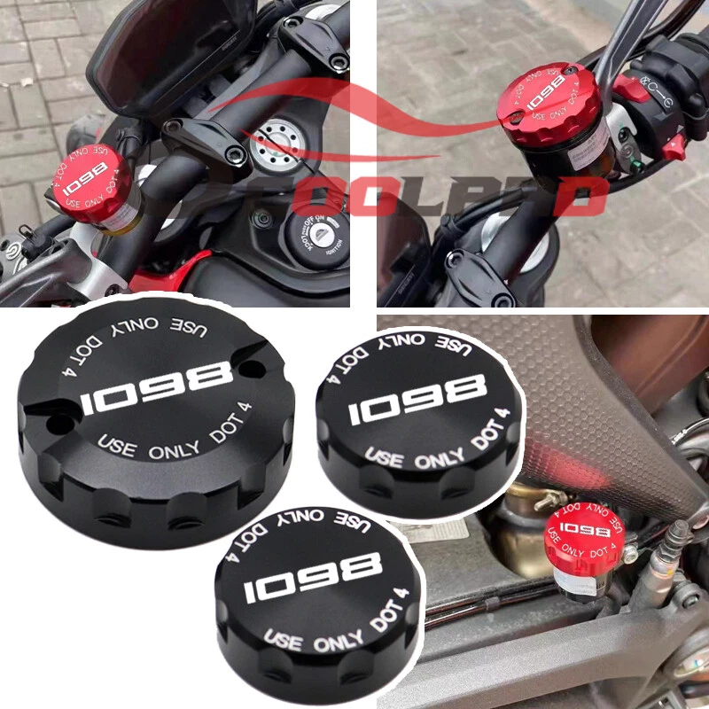 Cubierta depósito embrague freno delantero trasero para DUCATI 1098/R/S 2007-2009 Foto 4 de 4