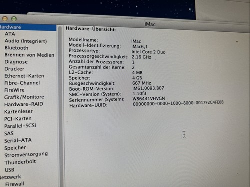 iMAC 21.5 Rarität 4GB SSD 250GB Apple - Bild 7 von 10
