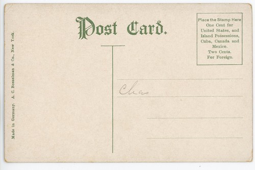 Antigua postal Albany, NY Hank Street viaducto dividido sin publicar - Imagen 2 de 2