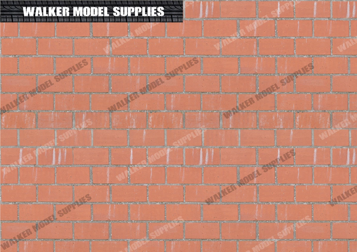 1:3 5 Scala (3xA4) Stone Muro - Stacca E Applicare Adesivi Fogli Set 4