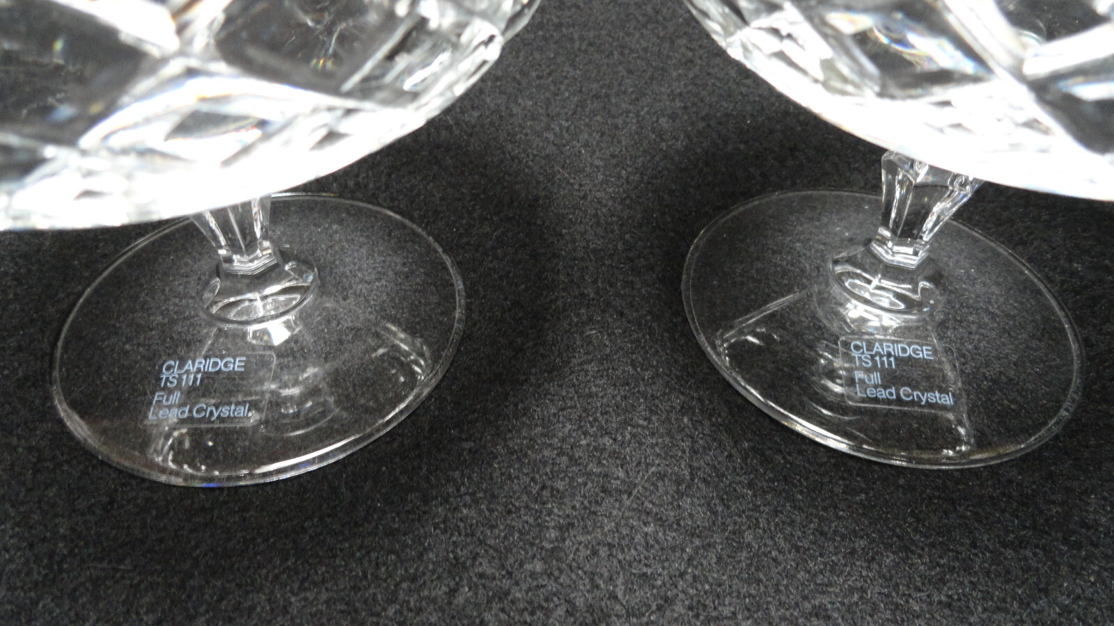 Set of 2 Mikasa Crystal Claridge Brandy Snifter Glasses Ts111, Cut 5