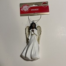 4.5  Resin Black/ African American Angel Ornament. New