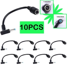 7.4mm To 4.5mm DC-Power Charger Converter Adapter Cable For HP Dell Blue Tip 10X