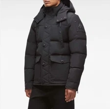 Authentic Mens MED MOOSE KNUCKLES SHIPPAGAN JACKET-Black