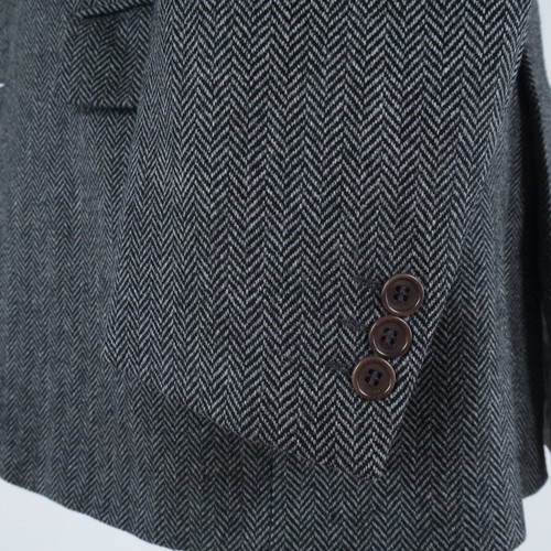 Mens Herringbone Blazer 42R UK Size GAMBERINI Wool Cashmere Sport Coat Jacket - Picture 9 of 14
