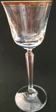Mikasa Crystal Wheaton Water Goblet Gold Rim Near Mint Multiples Available