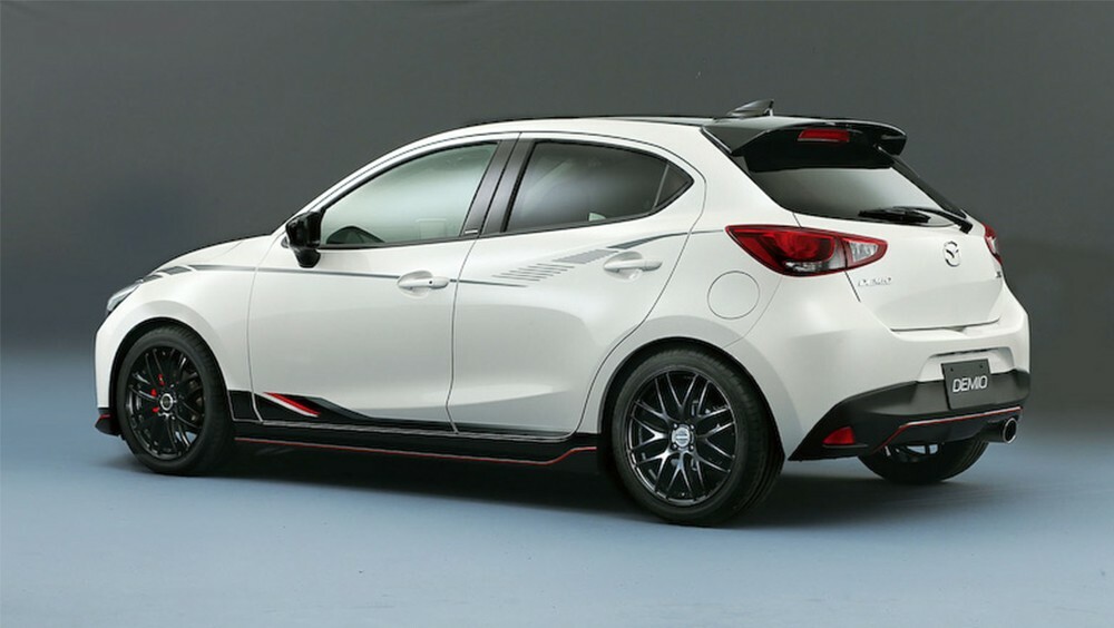 fits-mazda 2 demio 2014-2025 rear roof spoiler diffuser wing