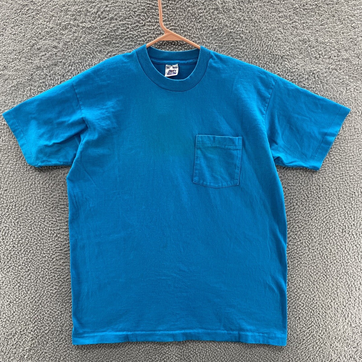 VINTAGE BVD T Shirt Men Extra Large Blue Street Wear Blank VINTAGE BVD T Shirt Men Extra Large Blue Street Wear Blank