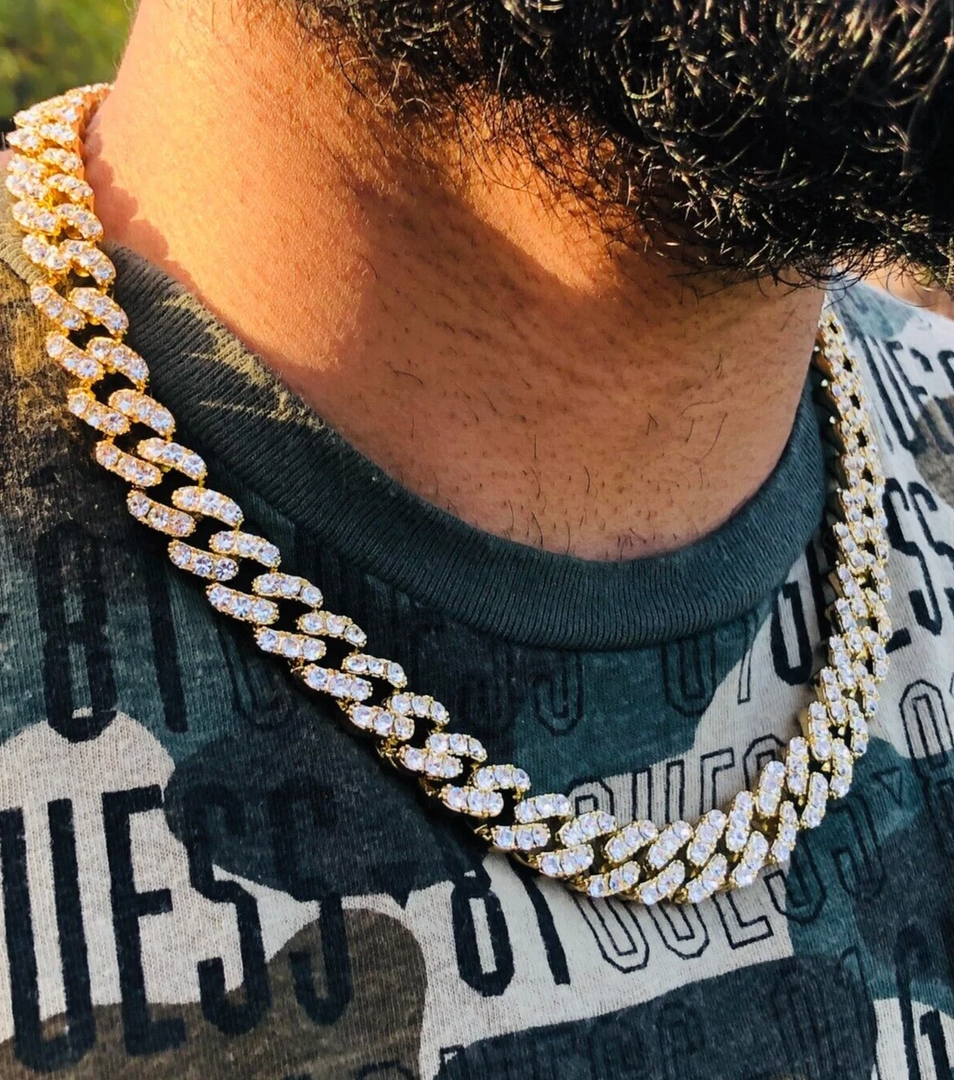 Lab Diamond Iced Out Miami Cuban Link Chain