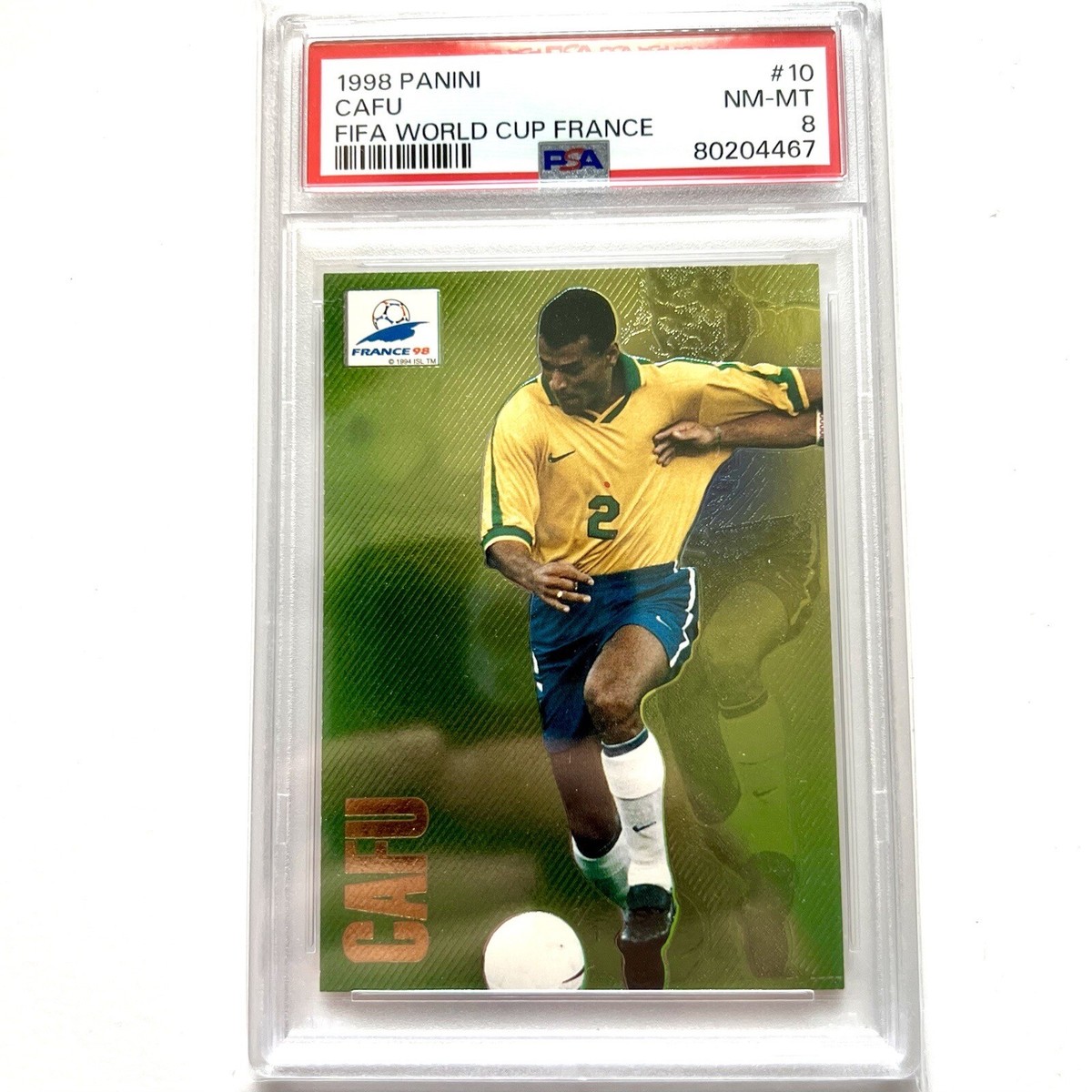 1998 Panini FIFA World Cup France #10 Cafu FOIL #10 Brazil