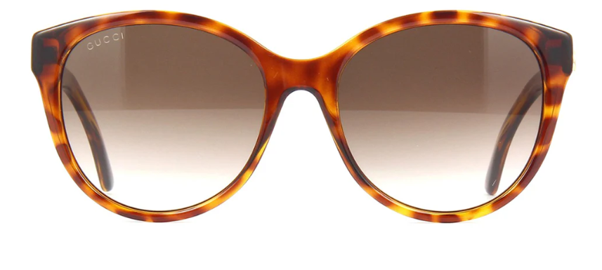 Gucci GG0631S 002 Round Sunglasses - Havana / Brown Gucci GG0631S 002 Brown Havana Authentic Gradient Round  main image 3