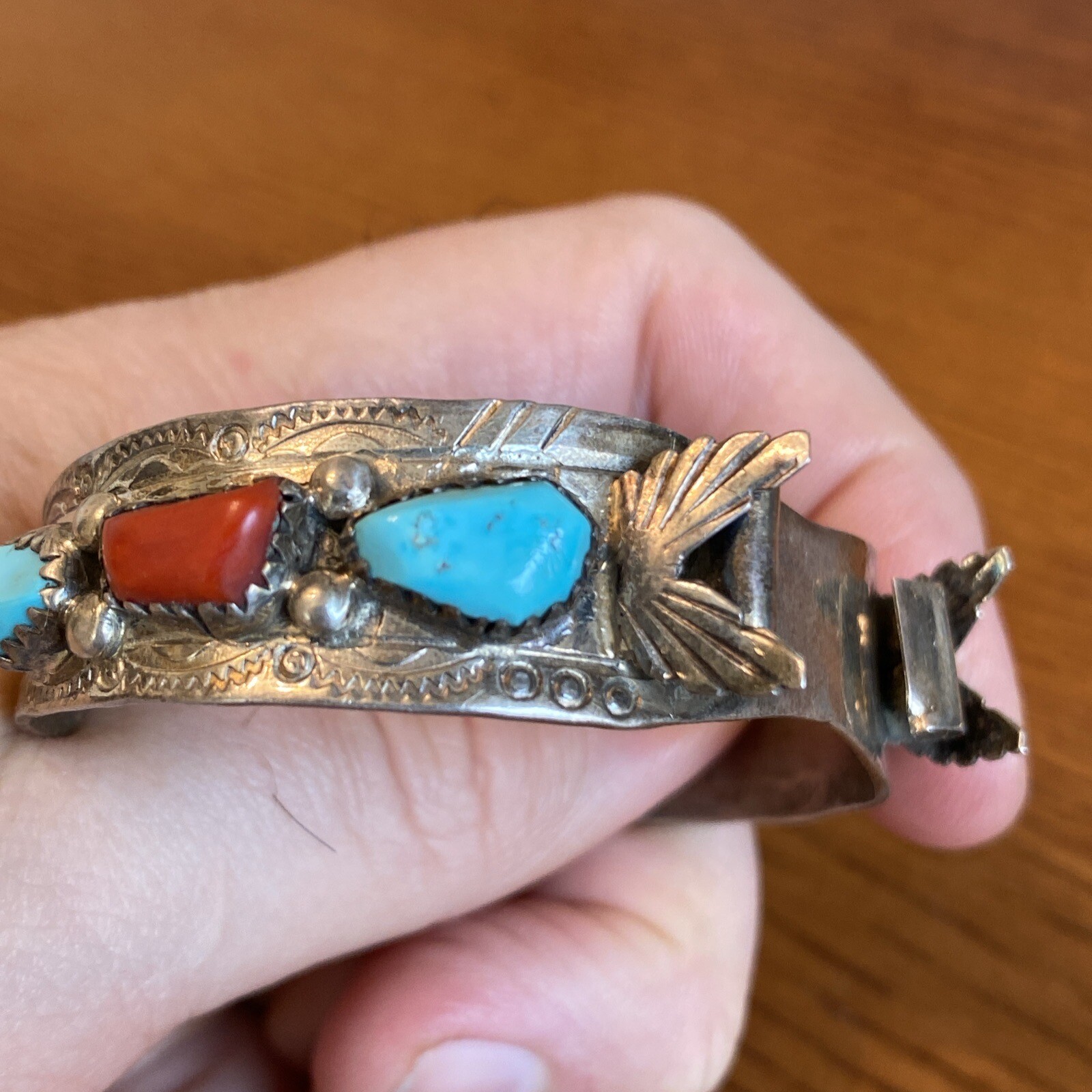 Wayne Josie Panteah Zuni Vintage Watch Cuff Brace… - image 8