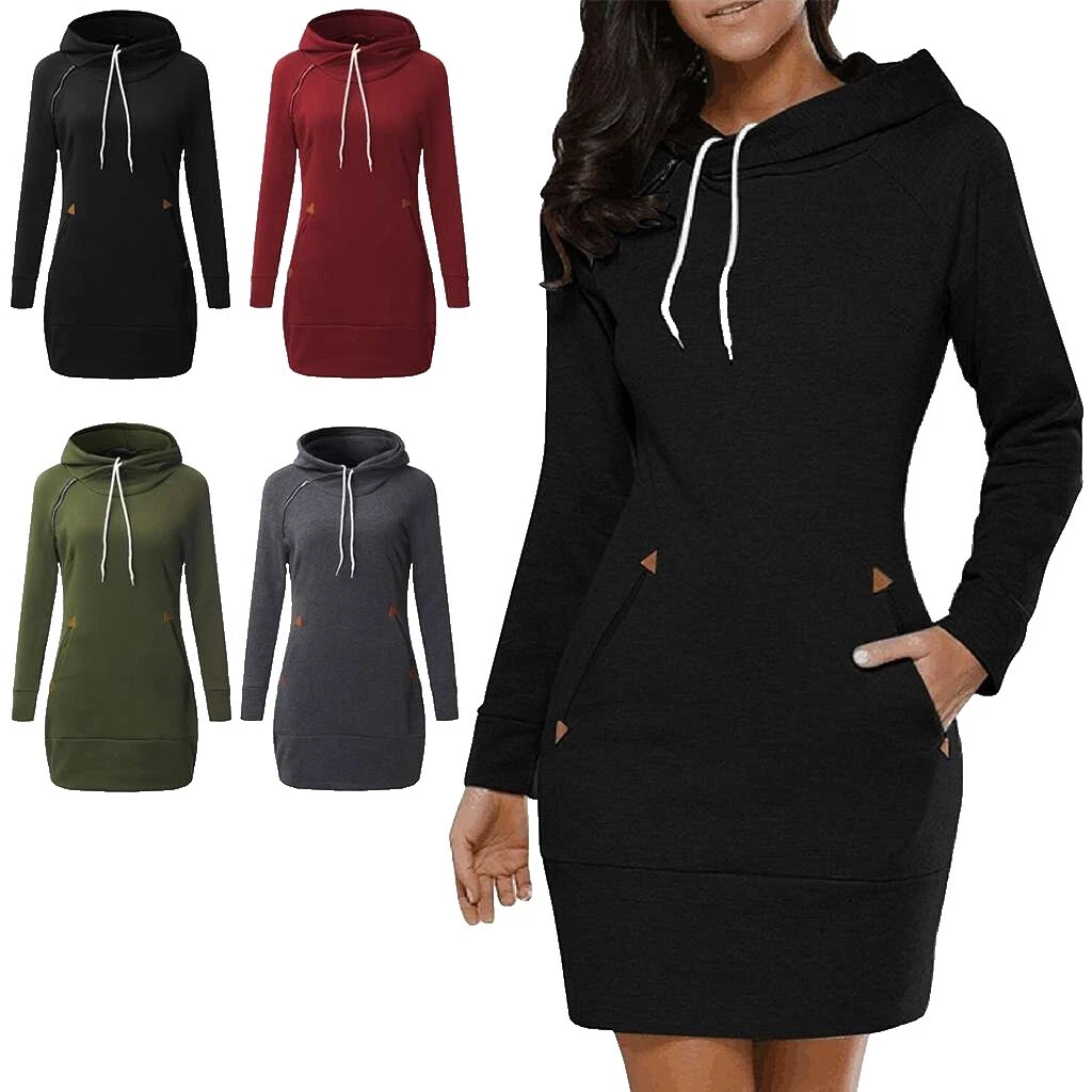 Vestidos de Camisa con capucha