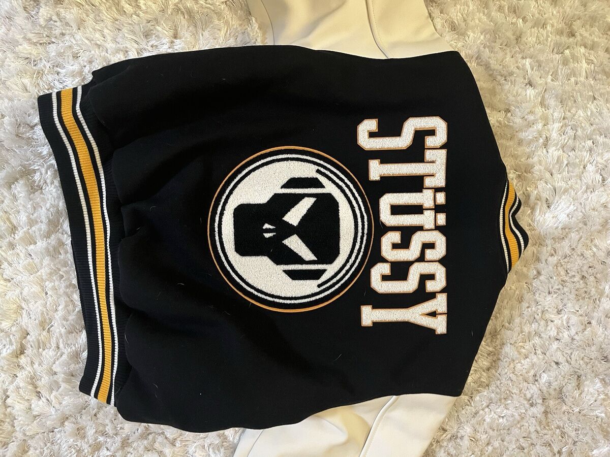Small- Stussy X Goldie Metalheadz 30 Varsity Jacket Black | eBay Small- Stussy X Goldie Metalheadz 30 Varsity Jacket Black | eBay