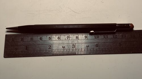 Vintage Wooden Mechanical Pencil Autopoint Black Grey Lead - Picture 1 of 7