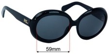SFx Replacement Sunglass Lenses fits Ralph Lauren RL 8026 - 59mm Wide