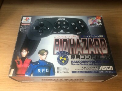 Manette ASCII Biohazard Pour PlayStation 1, édition Resident Evil, Boîte Complète, Japon