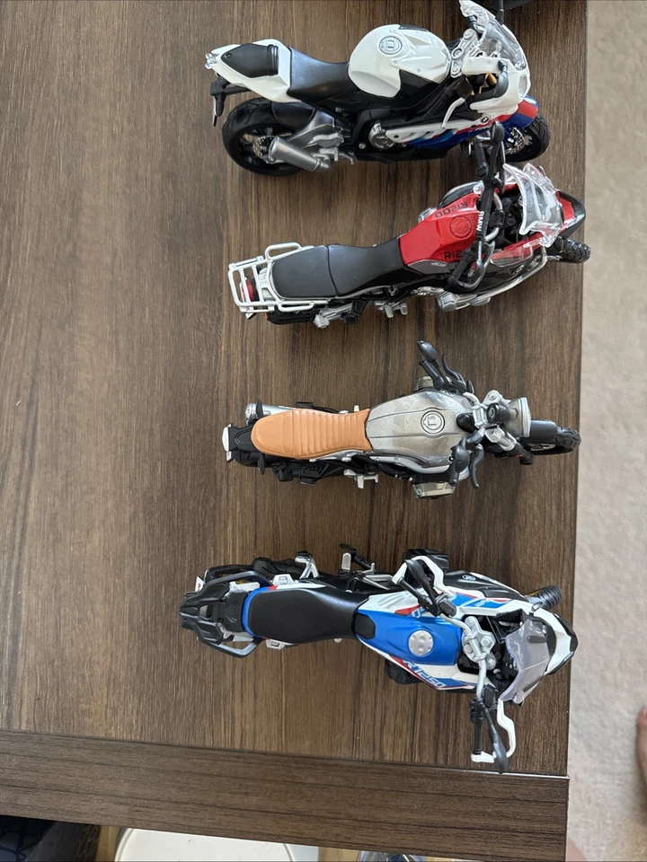 Maisto BMW Motorcycles Set of 4 Used - Image 2 of 3
