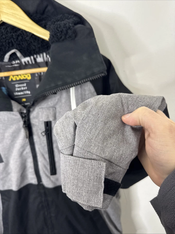 Chaqueta de snowboard aislada Analog Greed para hombre XS gris negro 10 mm Foto 2 de 4