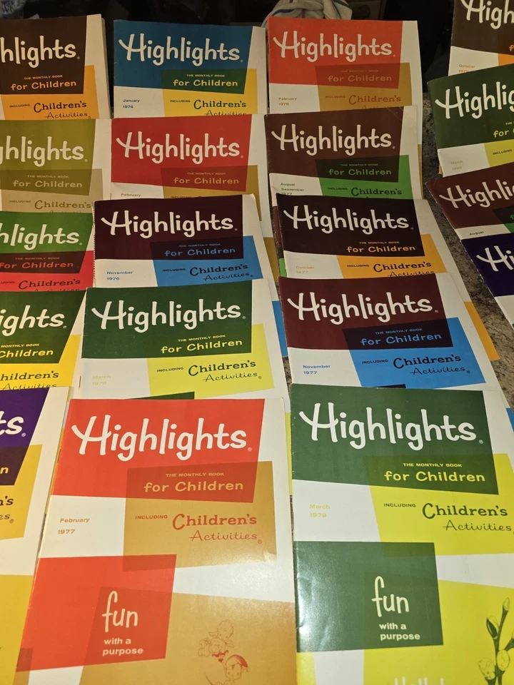 Lot Of 26 Vintage 1975- 1980 Highlights For Children Kids Magazines. Good Cond. Foto 4 de 4