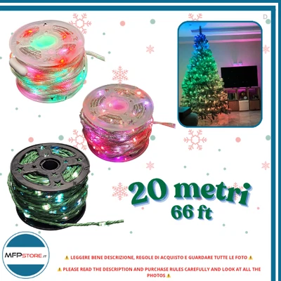 Govee RGBIC Lumières De Sapin De Noël LED 20M IP65 Compatibles Alexa - Photo 1/2
