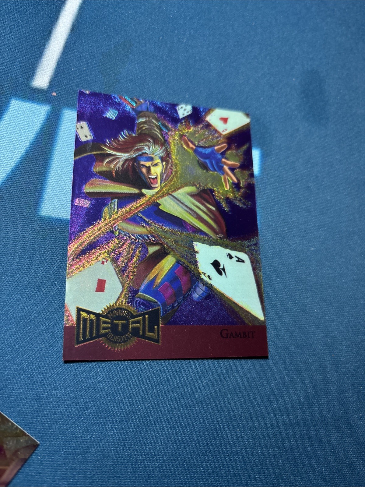 1995 Metal Marvel Gambit #4 Metal Blasters