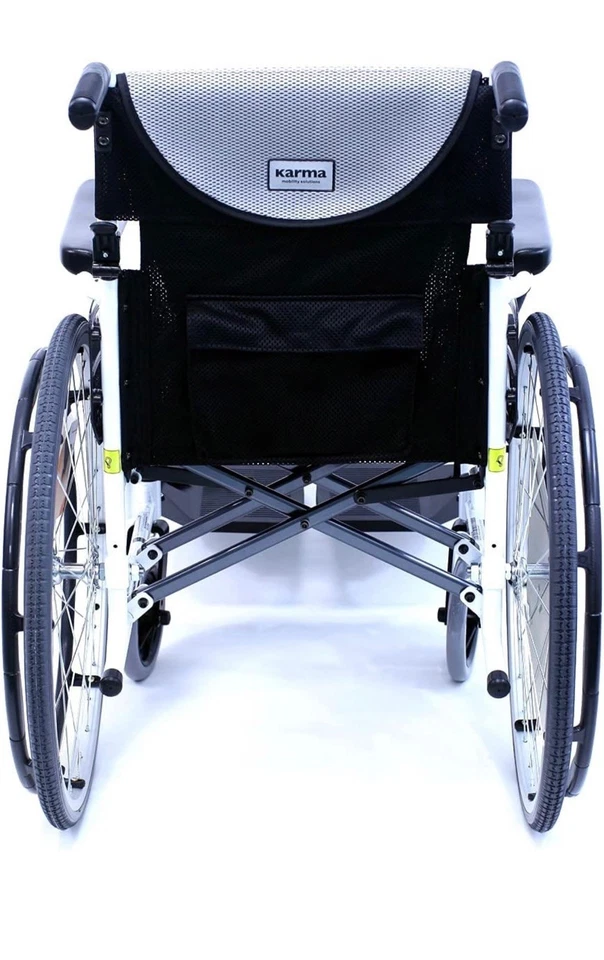 Silla de ruedas ultraligera Karman S-ERGO115F18SS - plateada Foto 3 de 4