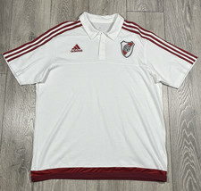 River Plate adidas Polo Shirt 2017 Size XL Club Atl&eacute;tico River Plate Argentina