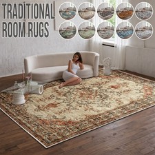 Image of Modern Non Slip Large Area Rugs Living Room Bedroom Carpet Hallway Runner Mat