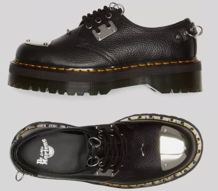 Dr Martens 1461 Quad Piercing HDW Milled Platform Black