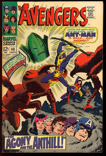 Avengers #46 Very Nice Silver Age Superhero Vintage Marvel Comic 1967 FN