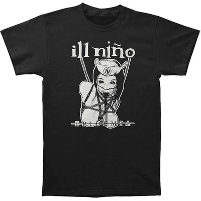 Vtg ILL NIÑO Band Music Tour Heavy Cotton Full Size Black Unisex Shirt Go237