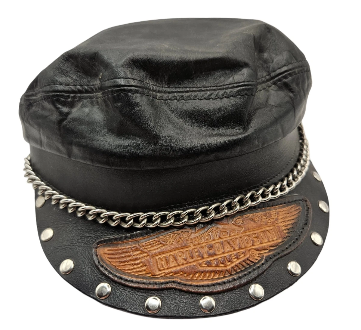 Harley-Davidson Leather Men's Newsboy Caps for sale - eBay