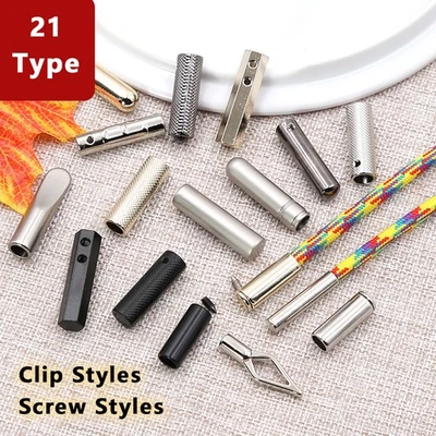 HOMEDIYER Hoodie Zugband Metall Spitze Kordel Endkappen Kordelzug Spitzen Schnur Ersatz