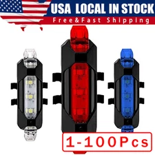 5 LED USB Rechargeable Bike Tail Light Bicycle Safety Cycling Warning Rear Lamp