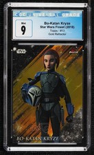 2018 Topps Finest Star Wars Gold Refractor 14/50 Bo-Katan Kryze CGC 9 Mint 1u6