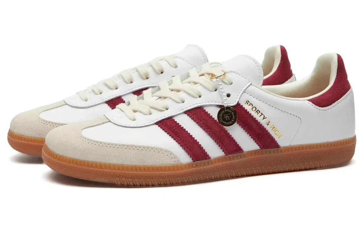 adidas Sporty & Rich x Samba OG White Core Burgundy | eBay