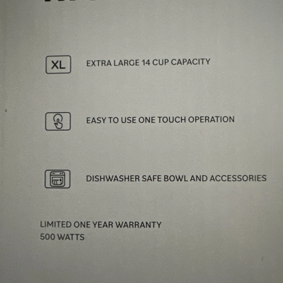 Arrocera Cooks One Touch de acero inoxidable de 14 tazas. NUEVO Foto 2 de 4