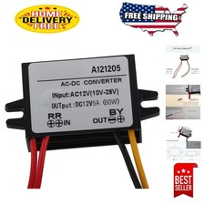 High Stability Step Down Converter: 5A AC 10-28V to DC 12V, Waterproof Design