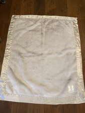 Little Giraffe Luxe Baby Blanket 34 x 28 Gray Satin Trim Reversible Furry Lovey