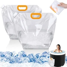 2X 10L Cold Bathtub Water Bag Super Large Ice Bath Bags Cold Plunge Accessories