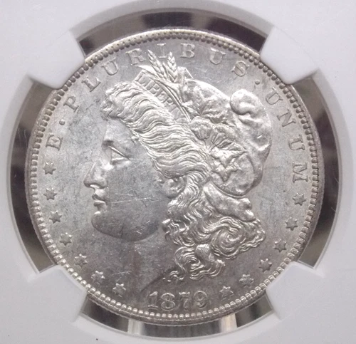1879 "O" Morgan SILVER Dollar *VAM-4* O/Horizontal O $1 NGC AU58 #010 About Unc