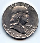 1951-d Franklin half