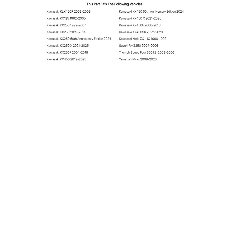Kit de cojinetes de vástago de dirección Tusk para KAWASAKI KX250F 2004-2018 Foto 2 de 3